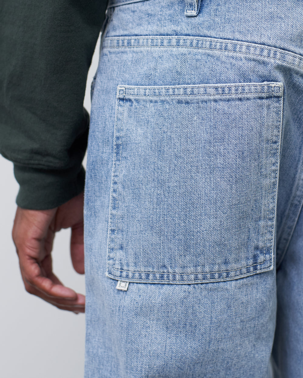 P.A.A OILED AND PAINTED DENIM PANTS-